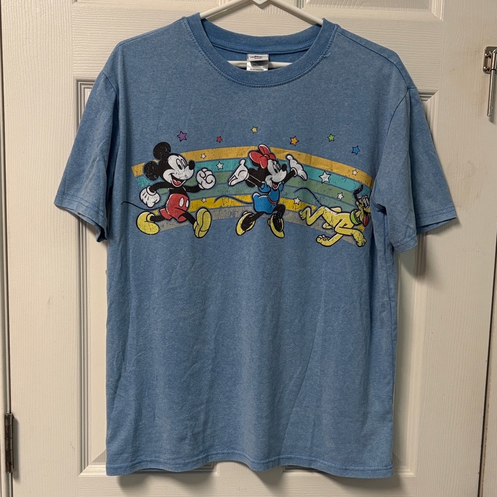 Disney Blue Mickey & Friends Short Sleeve Tee